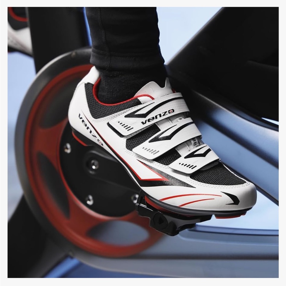 Venzo clip-in stationary spinning/cycling bike shoes size men’s us 11 delta - Picture 10 of 10